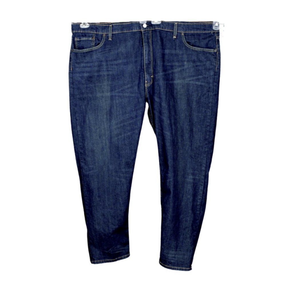 Levi’s 502 Men’s Tapered Fit Not Distressed Blue Dark Wash Size 52 X 30 Altered